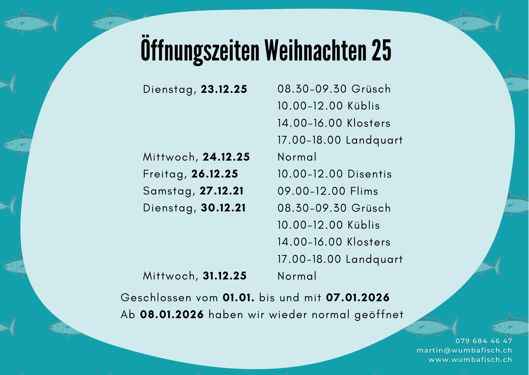 Weihnachten oeffnungszeiten 25